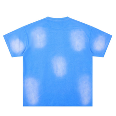 DUAA Retro Salsa Queen Portrait Tie‑Dye Oversized Tee