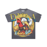 DUAA Cartoon Kiwi Basketball Oversized Hip‑Hop Tee