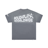 Roughplay Worldwide Teal Circle Logo Oversized Tee