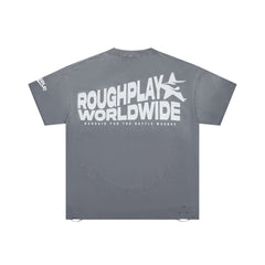 Roughplay Worldwide Teal Circle Logo Oversized Tee