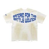 Roughplay Worldwide Blue Letter Distressed Oversized Tee