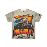 Roughplay Madness Monster Truck Flame Oversized Tee