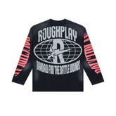Roughplay Gas‑Mask Statue Oversized Long‑Sleeve Tee