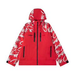 Corteiz Devil's Island Stormtrooper Waterproof Jacket Red