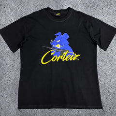 Corteiz CRTZ "Bulldog" Graphic Heavyweight Tee | Black Corteiz Streetwear T-Shirt