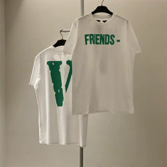 Vlone "FRIENDS-" Graphic T-Shirt - White/Green