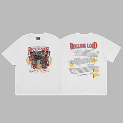 Revenge x Rolling Loud Festival Graphic Short Sleeve T-Shirt White