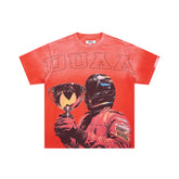 Duaa Washed F1 Champion Trophy Rhinestone Oversized Tee