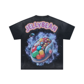 Jellybean Robot Skull Cosmic Galaxy Oversized Tee