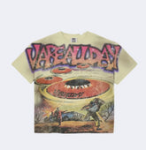 Vare All Day Vintage‑Washed UFO Alien Graphic T‑Shirt