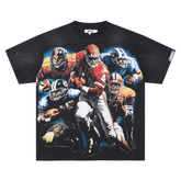 DUAA Vintage NFL Stars Rhinestone Oversized Tee