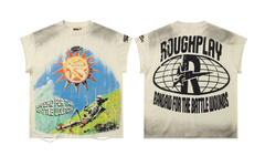 Roughplay Sun Skeleton Mushroom Distressed Oversized Tank Top