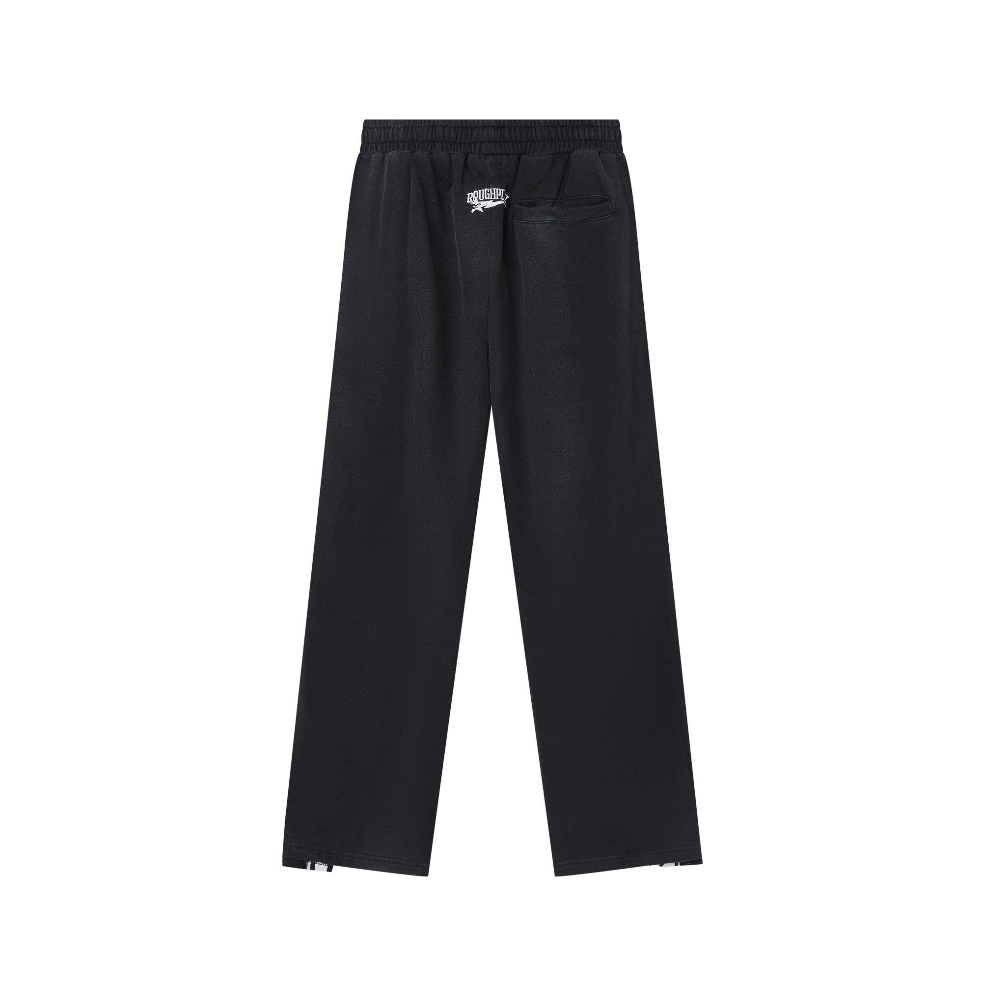 Roughplay Rhinestone Split‑Hem Loose Joggers
