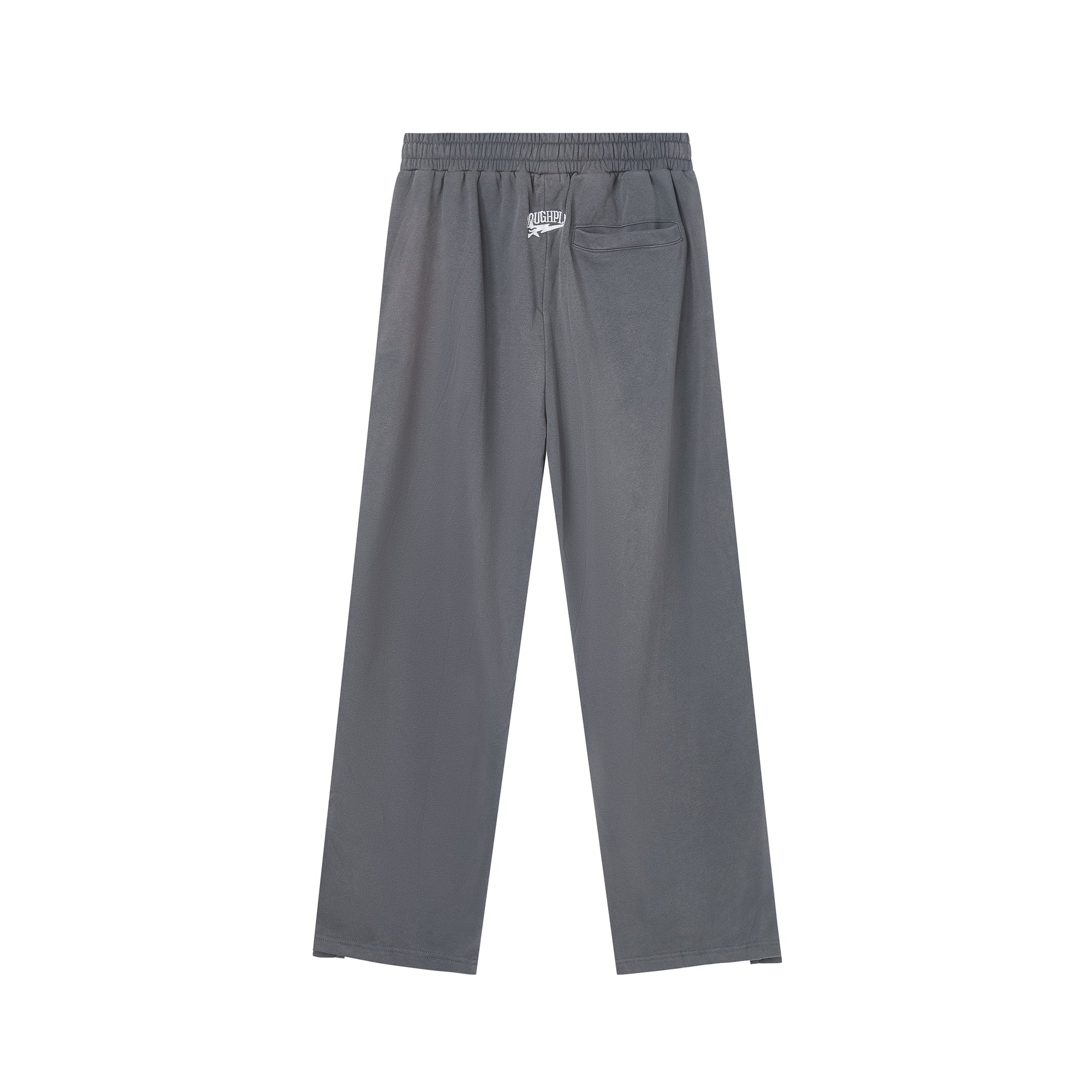 Roughplay Rhinestone Split‑Hem Loose Joggers