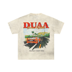 DUAA Born To Shine Sports Car Rhinestone Oversized Tee