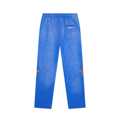 DUAA Flaming Panther Tattoo Straight‑Leg Sweatpants