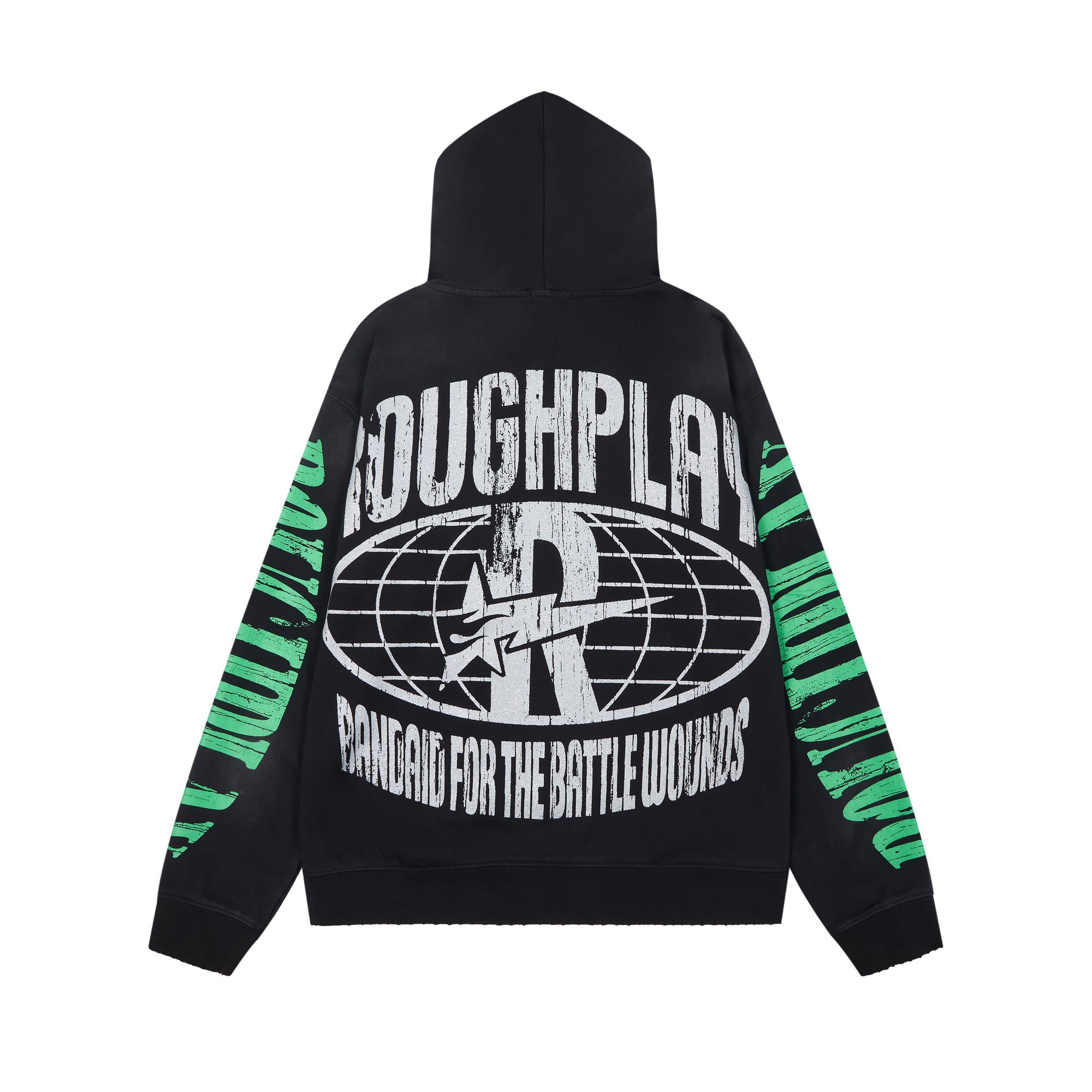Roughplay Flame Portrait Oversized Hoodie