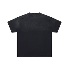 DUAA Retro Rocket Pilot Cartoon Rhinestone Trim Oversized Tee