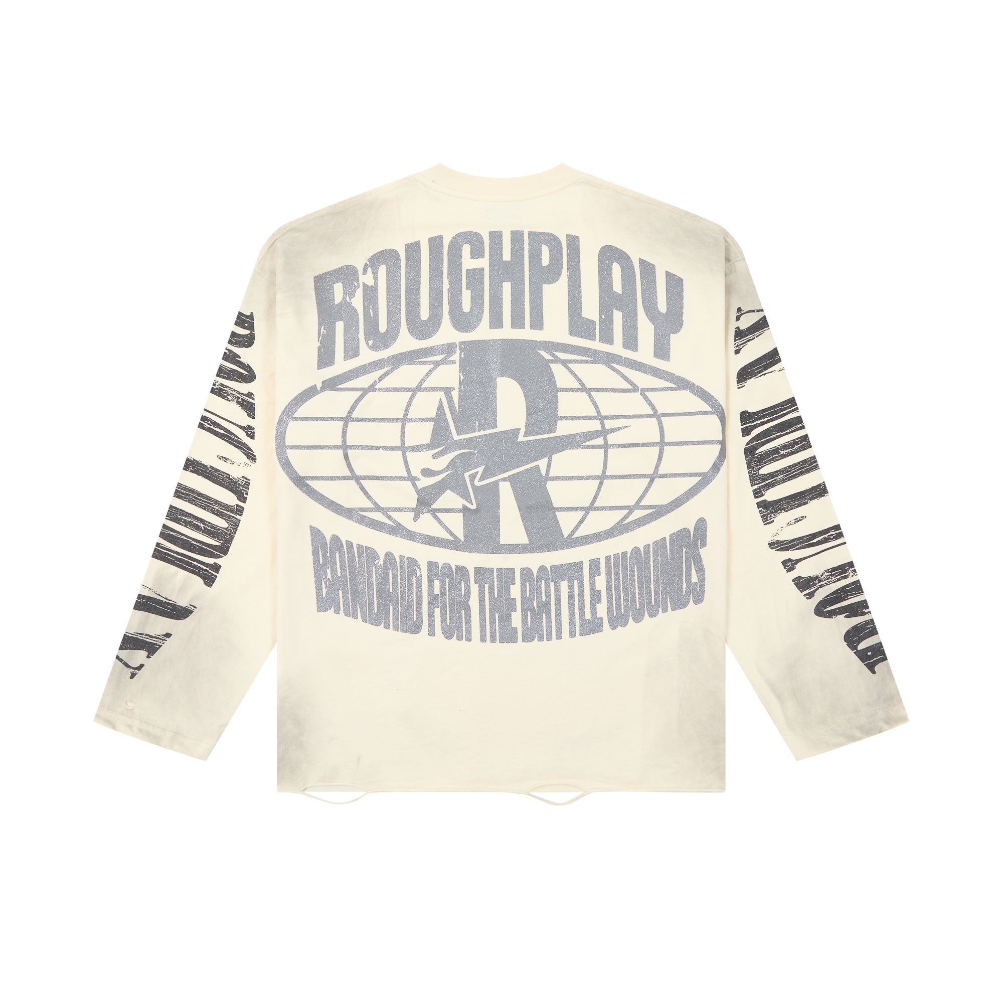Roughplay Astronaut Desert Rhinestone Oversized Long‑Sleeve Tee