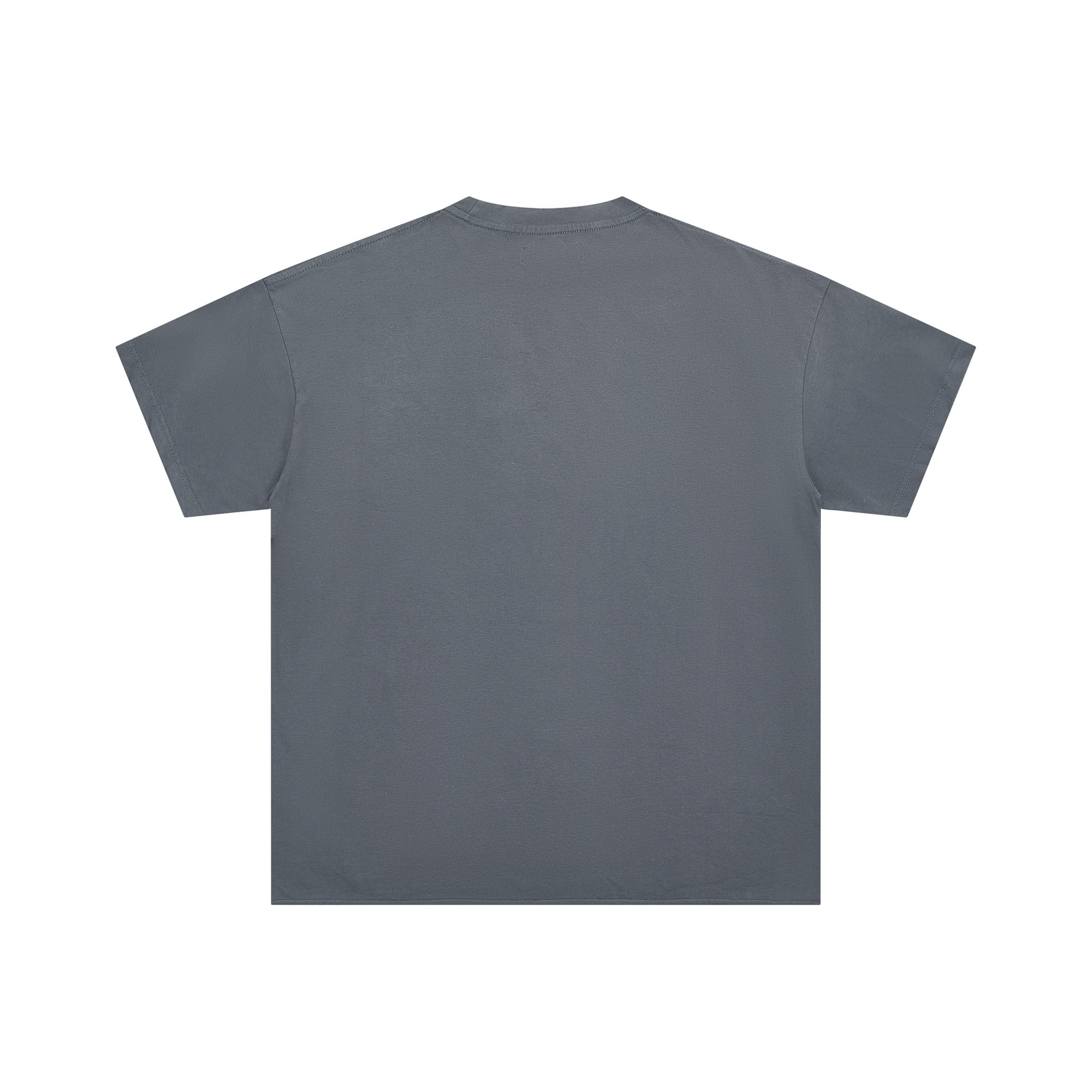 DUAA Grey Vintage Western Cowboy & UFO Rhinestone Oversized T‑Shirt