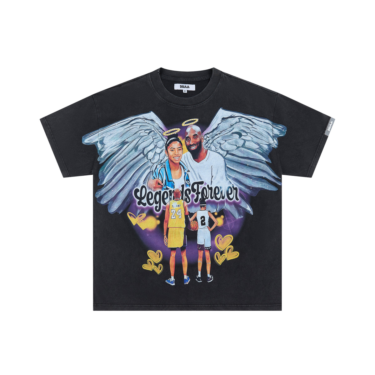 DUAA Angel 24 Heart Oversized Tee