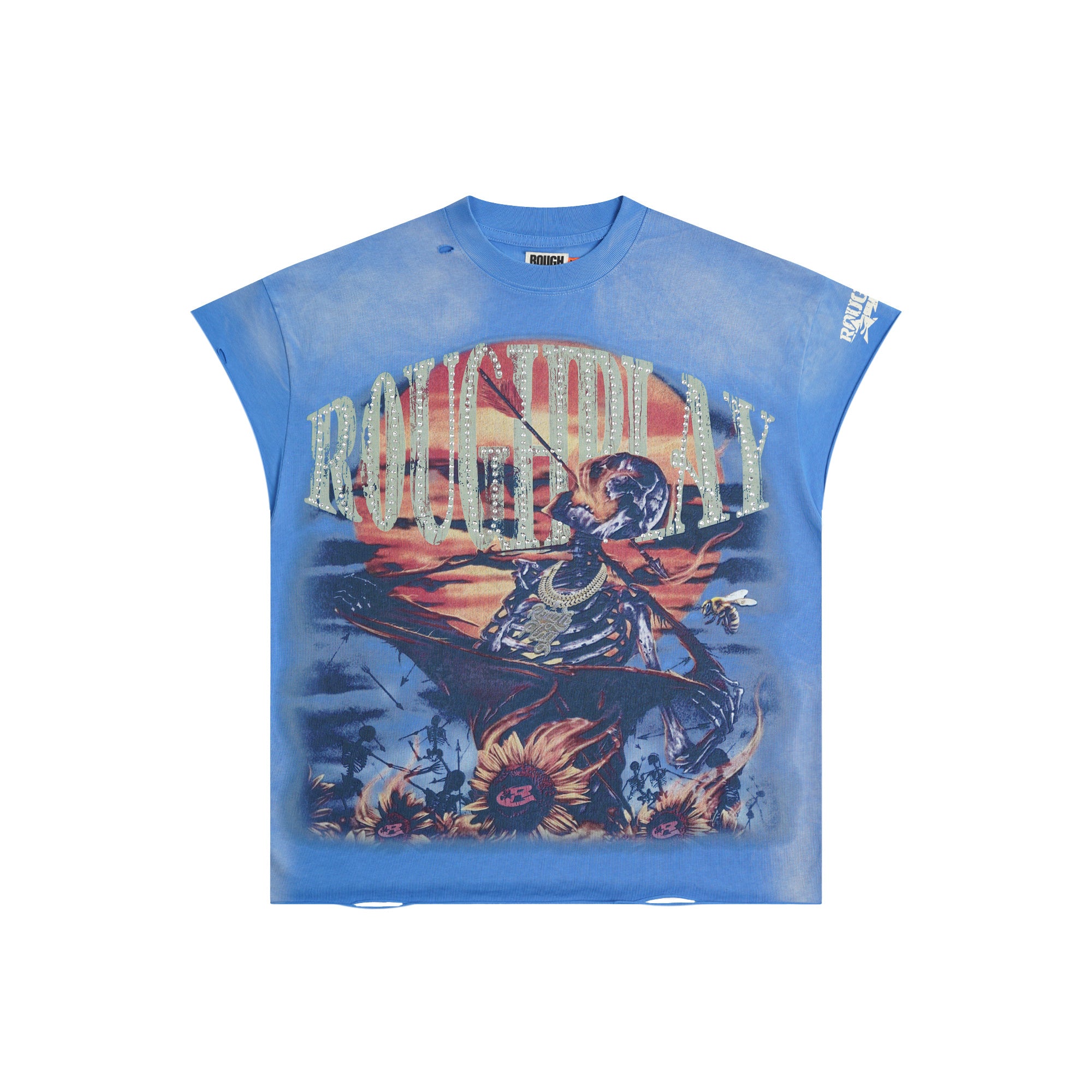 Roughplay Skeleton Sunflower Tank Top