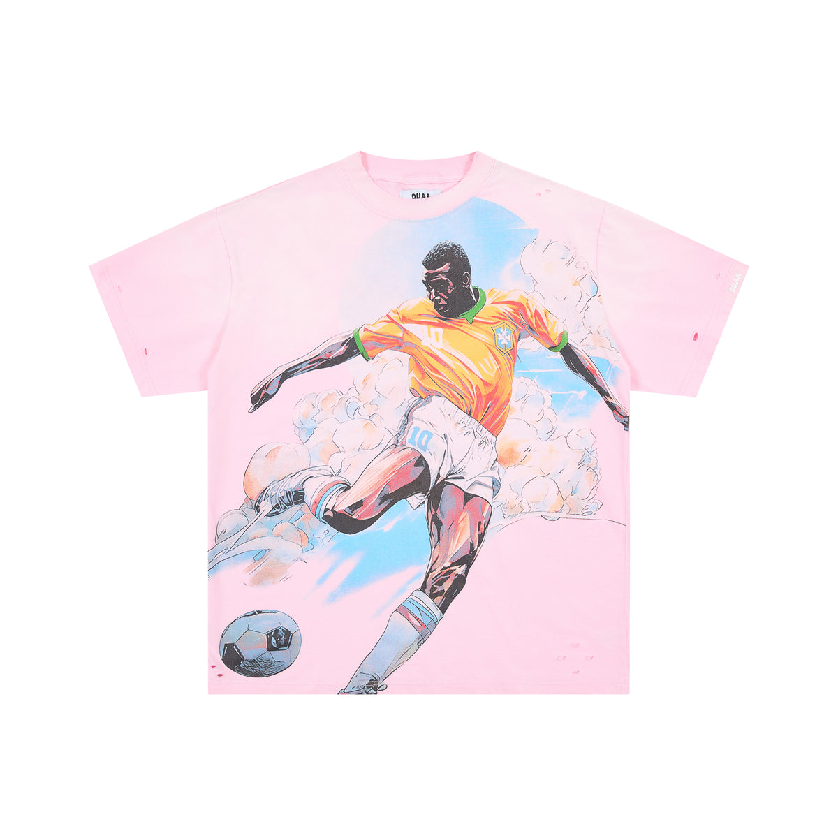 DUAA Vintage Pele Brazil Soccer Star Oversized Tee
