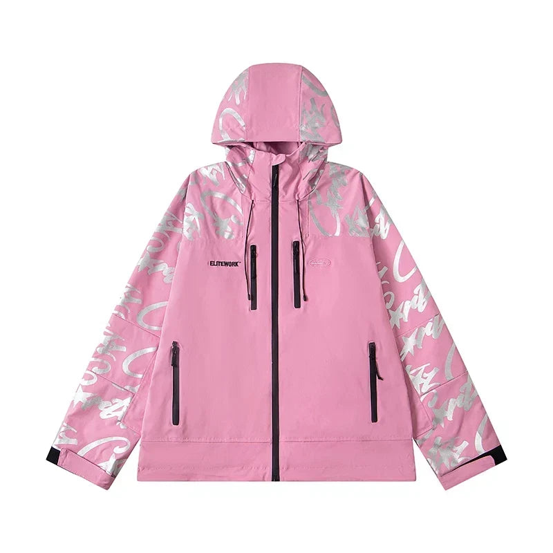 Corteiz Devil's Island Stormtrooper Waterproof Jacket Pink