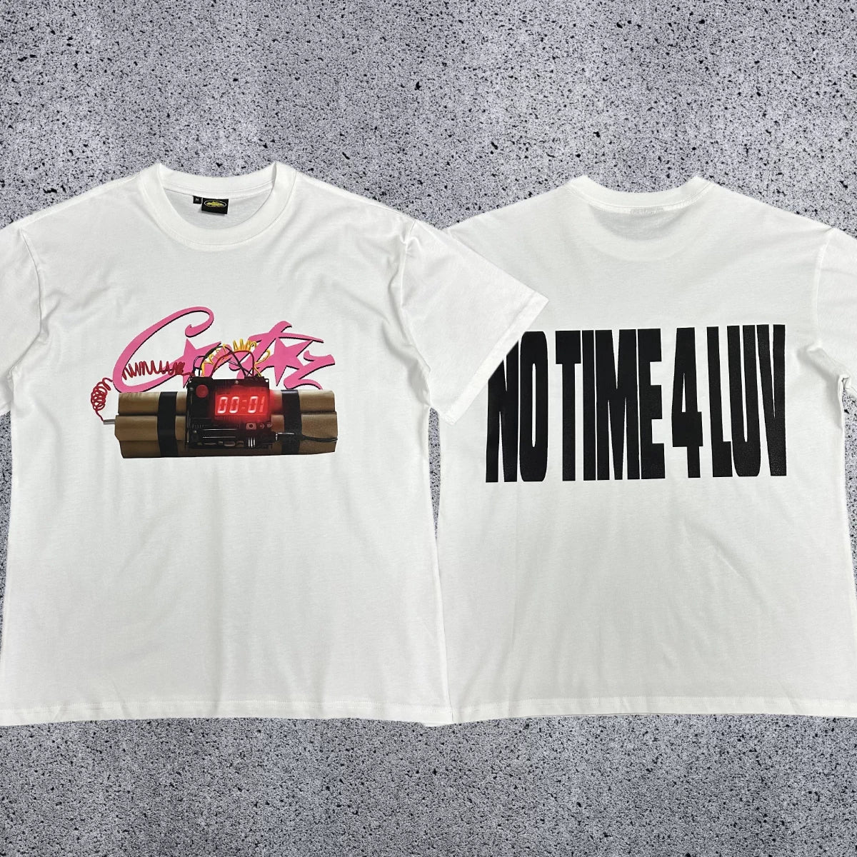 Corteiz Dynamite & Typography Oversized Cotton T-Shirt
