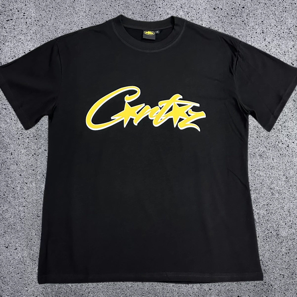 Corteiz CRTZ "Signature" Logo Heavyweight Tee | Black Corteiz Streetwear T-Shirt