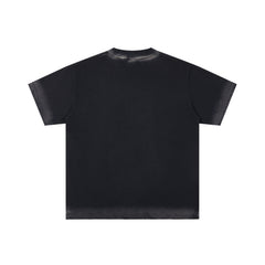 Duaa Black City Of Angels Cherub Graphic Oversized Tee