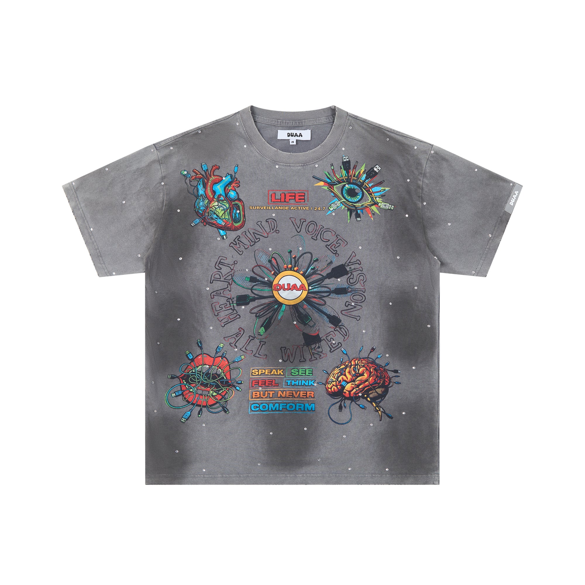 DUAA Cyberpunk Organ Oversized Tee