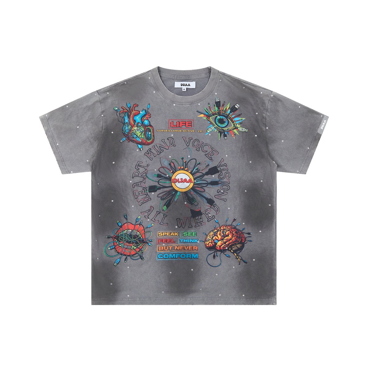 DUAA Cyberpunk Organ Oversized Tee