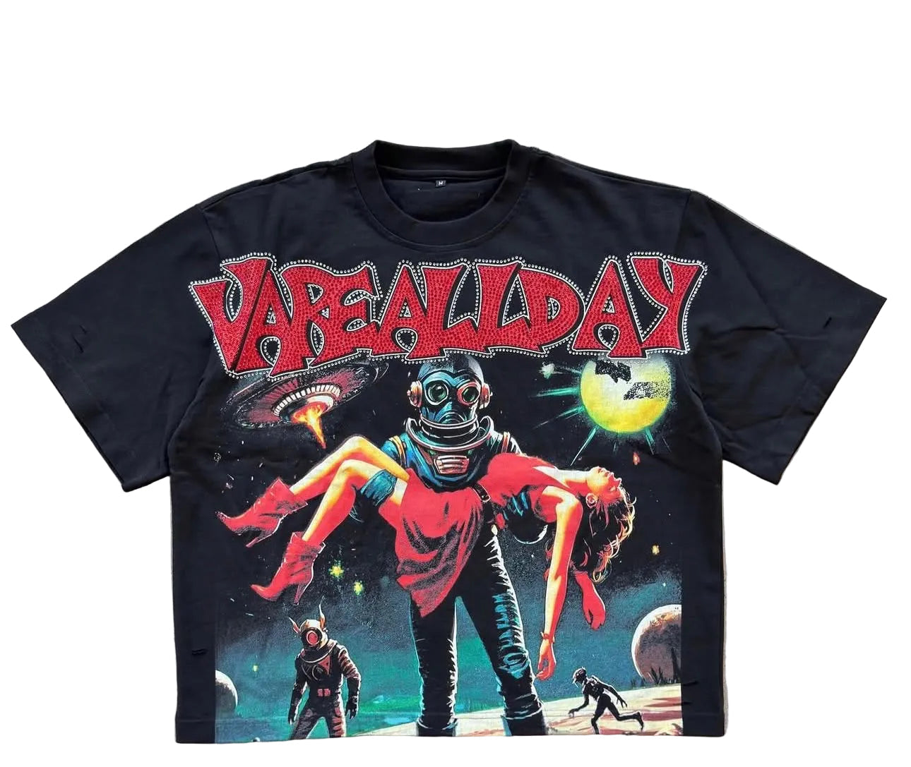 Vare All Day Alien Abduction Rhinestone Boxy Tee
