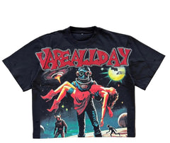 Vare All Day Alien Abduction Rhinestone Boxy Tee