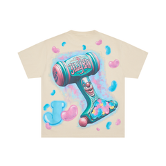 Jellybean Retro Clown Hammer Oversized Tee